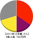 芦田土木 損益計算書 2011年12月期