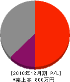 鬼塚造園 損益計算書 2010年12月期