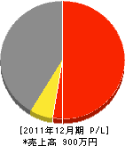 阪本水道店 損益計算書 2011年12月期 阪本水道店 損益計算書 2011年12月期