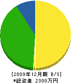 水道設備コウヤマ 貸借対照表 2009年12月期