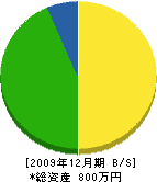 小濱造園 貸借対照表 2009年12月期