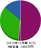 光北電業 貸借対照表 2010年12月期