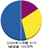 須田設備工業 貸借対照表 2009年12月期
