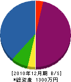 飯塚設備 貸借対照表 2010年12月期