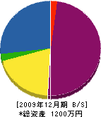 遠藤管工事 貸借対照表 2009年12月期