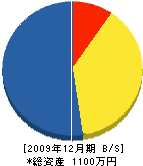 賀川興業 貸借対照表 2009年12月期