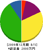 杉田産業 貸借対照表 2009年12月期