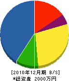 小倉工務店 貸借対照表 2010年12月期