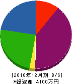 柴山石材店 貸借対照表 2010年12月期
