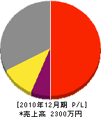 ノムラ設備 損益計算書 2010年12月期