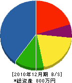 秋山建設 貸借対照表 2010年12月期