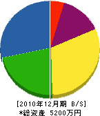 小田造園 貸借対照表 2010年12月期