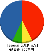 岡本工業 貸借対照表 2009年12月期