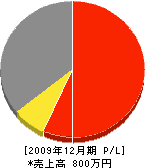 栃尾鉄工所 損益計算書 2009年12月期