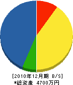 浅井水道設備商会 貸借対照表 2010年12月期