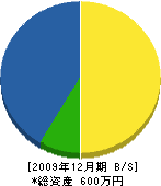 岡本組 貸借対照表 2009年12月期