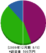 松葉土建 貸借対照表 2009年12月期