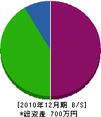 小島工務店 貸借対照表 2010年12月期