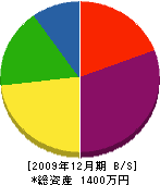 沖田電設 貸借対照表 2009年12月期