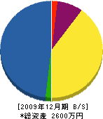 松谷工務店 貸借対照表 2009年12月期