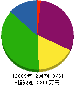 前田工務店 貸借対照表 2009年12月期