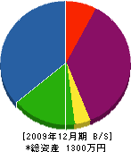 川田塗装工業 貸借対照表 2009年12月期