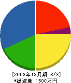 小川電気工事店 貸借対照表 2009年12月期