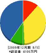 須田建設 貸借対照表 2009年12月期