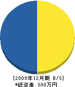 中島防水 貸借対照表 2009年12月期