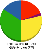 立畑建設 貸借対照表 2009年12月期