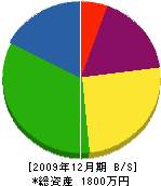 青谷造園土木 貸借対照表 2009年12月期