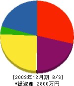 盛田工務店 貸借対照表 2009年12月期