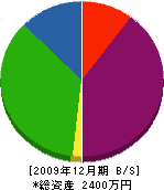 中村土木石材 貸借対照表 2009年12月期