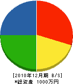 濱地土木 貸借対照表 2010年12月期
