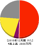 浅田水道工事店 損益計算書 2010年12月期