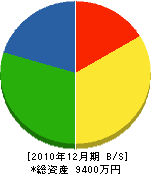 平澤組 貸借対照表 2010年12月期