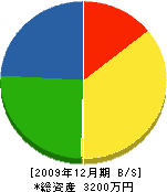 島田建設工業 貸借対照表 2009年12月期