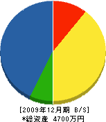 長野研設 貸借対照表 2009年12月期