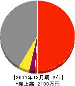 真田工務所 損益計算書 2011年12月期 真田工務所 損益計算書 2011年12月期