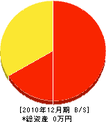 青山組 貸借対照表 2010年12月期