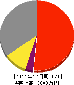 長門屋畳店 損益計算書 2011年12月期