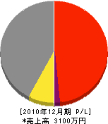 上田電機工業所 損益計算書 2010年12月期