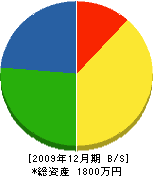 島崎建材 貸借対照表 2009年12月期