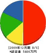 髙田工業 貸借対照表 2009年12月期