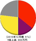 小田工務店 損益計算書 2010年12月期