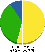 秋武建築 貸借対照表 2010年12月期