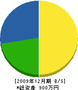 中村産業 貸借対照表 2009年12月期