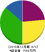 丸勇渡辺建設 貸借対照表 2010年12月期