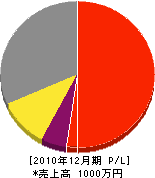 山崎エクステリアセンター 損益計算書 2010年12月期