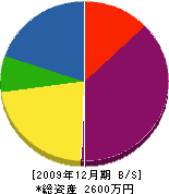 神﨑営繕 貸借対照表 2009年12月期